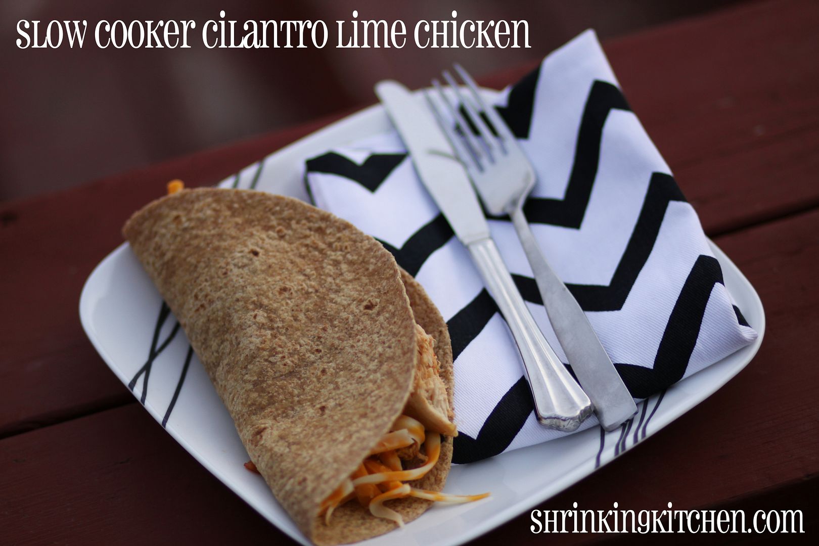 Slow Cooker Cilantro Lime Chicken Shrinking Kitchen